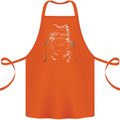 A Frog With an Eyepatch Cotton Apron 100% Organic Orange