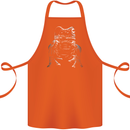 A Frog With an Eyepatch Cotton Apron 100% Organic Orange