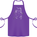 A Frog With an Eyepatch Cotton Apron 100% Organic Purple