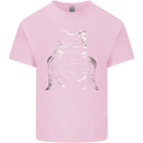 A Frog With an Eyepatch Kids T-Shirt Childrens Light Pink