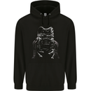 A Frog With an Eyepatch Mens 80% Cotton Hoodie Black