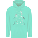 A Frog With an Eyepatch Mens 80% Cotton Hoodie Peppermint