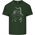 A Frog With an Eyepatch Mens Cotton T-Shirt Tee Top Forest Green