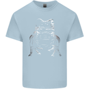 A Frog With an Eyepatch Mens Cotton T-Shirt Tee Top Light Blue