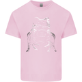 A Frog With an Eyepatch Mens Cotton T-Shirt Tee Top Light Pink