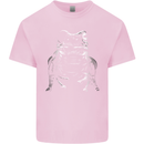 A Frog With an Eyepatch Mens Cotton T-Shirt Tee Top Light Pink