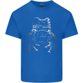 A Frog With an Eyepatch Mens Cotton T-Shirt Tee Top Royal Blue