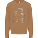 A Frog With an Eyepatch Mens Sweatshirt Jumper Caramel Latte