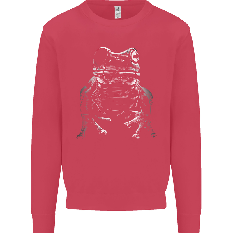 A Frog With an Eyepatch Mens Sweatshirt Jumper Heliconia