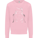 A Frog With an Eyepatch Mens Sweatshirt Jumper Light Pink