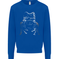 A Frog With an Eyepatch Mens Sweatshirt Jumper Royal Blue