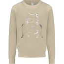 A Frog With an Eyepatch Mens Sweatshirt Jumper Sand