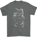 A Frog With an Eyepatch Mens T-Shirt Cotton Gildan Charcoal
