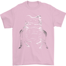 A Frog With an Eyepatch Mens T-Shirt Cotton Gildan Light Pink