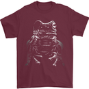 A Frog With an Eyepatch Mens T-Shirt Cotton Gildan Maroon