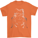 A Frog With an Eyepatch Mens T-Shirt Cotton Gildan Orange