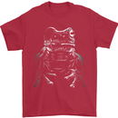 A Frog With an Eyepatch Mens T-Shirt Cotton Gildan Red