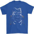 A Frog With an Eyepatch Mens T-Shirt Cotton Gildan Royal Blue