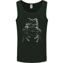 A Frog With an Eyepatch Mens Vest Tank Top Black