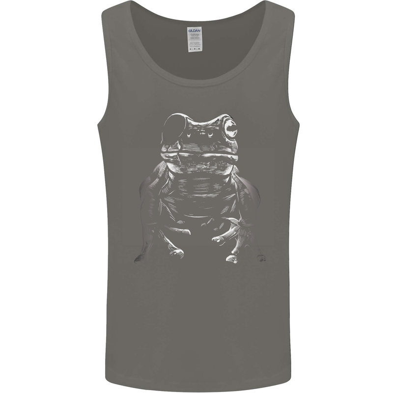 A Frog With an Eyepatch Mens Vest Tank Top Charcoal