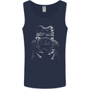 A Frog With an Eyepatch Mens Vest Tank Top Navy Blue