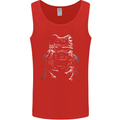 A Frog With an Eyepatch Mens Vest Tank Top Red