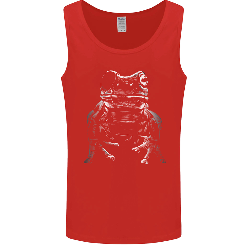 A Frog With an Eyepatch Mens Vest Tank Top Red