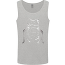 A Frog With an Eyepatch Mens Vest Tank Top Sports Grey