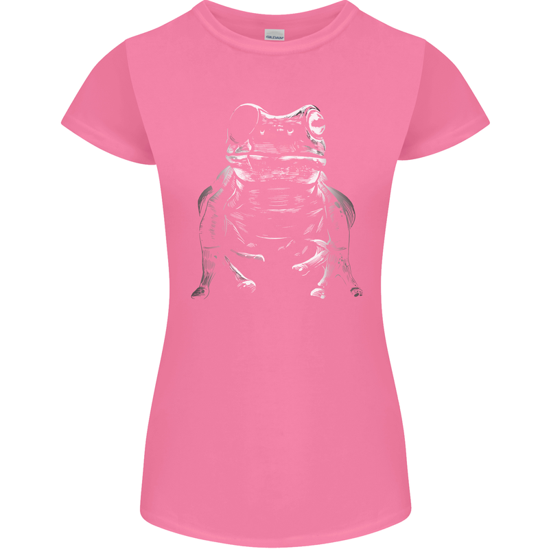 A Frog With an Eyepatch Womens Petite Cut T-Shirt Azalea