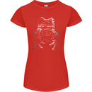 A Frog With an Eyepatch Womens Petite Cut T-Shirt Red