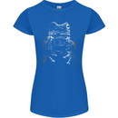 A Frog With an Eyepatch Womens Petite Cut T-Shirt Royal Blue