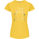 A Frog With an Eyepatch Womens Petite Cut T-Shirt Yellow
