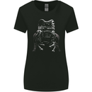 A Frog With an Eyepatch Womens Wider Cut T-Shirt Black