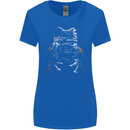 A Frog With an Eyepatch Womens Wider Cut T-Shirt Royal Blue