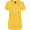 A Frog With an Eyepatch Womens Wider Cut T-Shirt Yellow