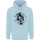 A Frog on a Mushroom Childrens Kids Hoodie Light Blue