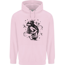 A Frog on a Mushroom Childrens Kids Hoodie Light Pink