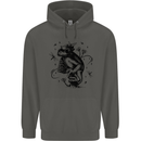 A Frog on a Mushroom Childrens Kids Hoodie Storm Grey
