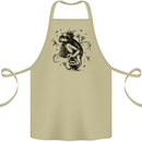 A Frog on a Mushroom Cotton Apron 100% Organic Khaki