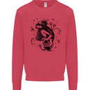 A Frog on a Mushroom Kids Sweatshirt Jumper Heliconia