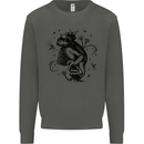 A Frog on a Mushroom Kids Sweatshirt Jumper Storm Grey