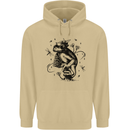 A Frog on a Mushroom Mens 80% Cotton Hoodie Sand