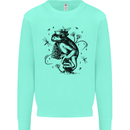 A Frog on a Mushroom Mens Sweatshirt Jumper Peppermint