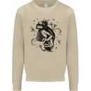 A Frog on a Mushroom Mens Sweatshirt Jumper Sand