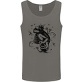 A Frog on a Mushroom Mens Vest Tank Top Charcoal