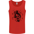 A Frog on a Mushroom Mens Vest Tank Top Red