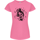 A Frog on a Mushroom Womens Petite Cut T-Shirt Azalea