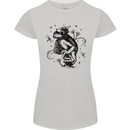 A Frog on a Mushroom Womens Petite Cut T-Shirt Sports Grey