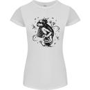 A Frog on a Mushroom Womens Petite Cut T-Shirt White
