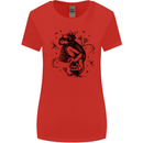 A Frog on a Mushroom Womens Wider Cut T-Shirt Red
